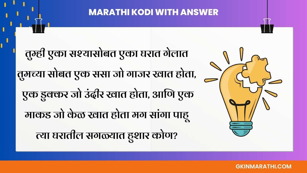 Marathi Kode with Answer